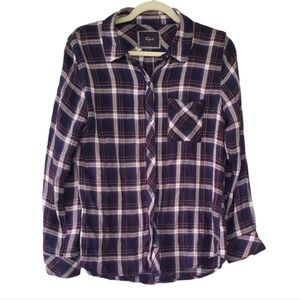 Rails Hunter Plaid Button Front Shirt with Pocket Size:Medium